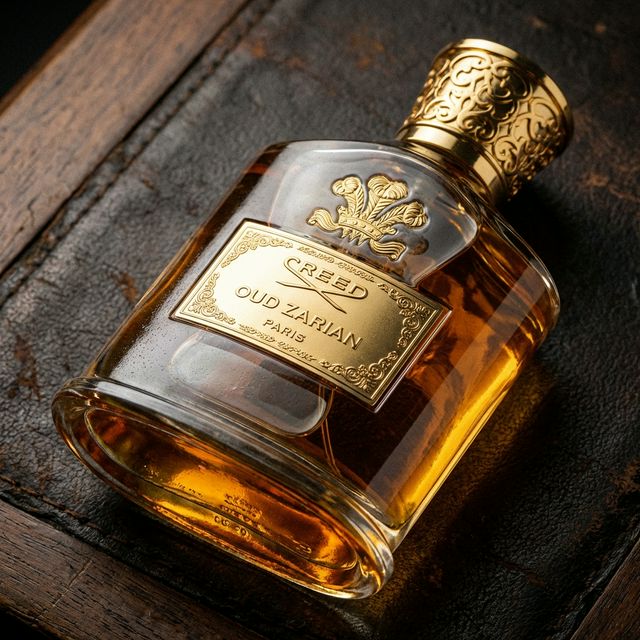 Elegante boccetta del profumo Creed Oud Zarian
